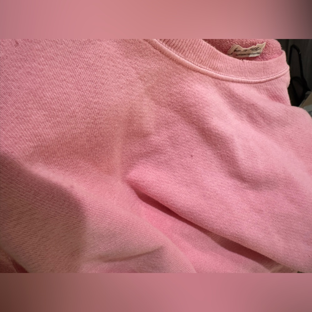 Free People Oversized Pink Sweatshirt - Picture 8 of 8